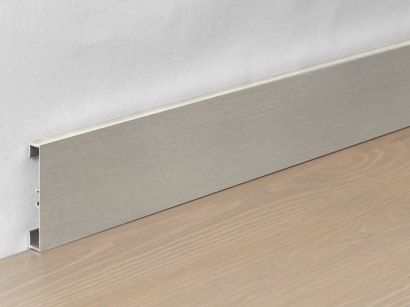 Hliníková podlahová lišta 89/6TM Titan broušený lesklý 60 mm