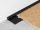 Ukončovací lišta šroubovací Woodtec LTR Černý mat A65 do 3 mm
